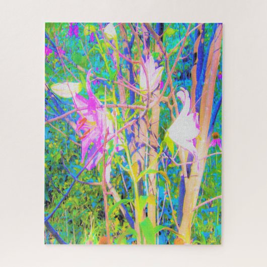 抽象芸術オリエンタルライズインマイルビオガーデン ジグソーパズル (縦)