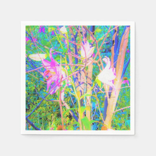 抽象芸術オリエンタルライズインマイルビオガーデン スタンダードカクテルナプキン (正面)