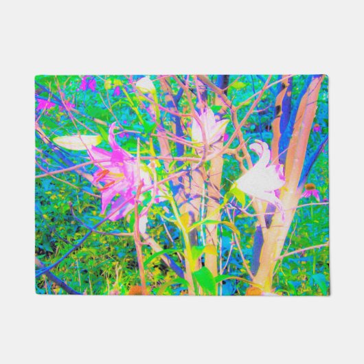 抽象芸術オリエンタルライズインマイルビオガーデン ドアマット (正面)