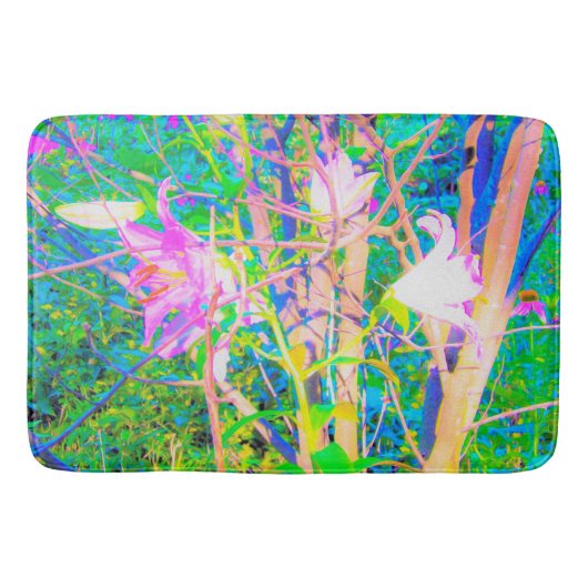 抽象芸術オリエンタルライズインマイルビオガーデン バスマット (正面)