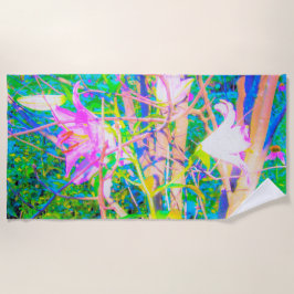 抽象芸術オリエンタルライズインマイルビオガーデン ビーチタオル
