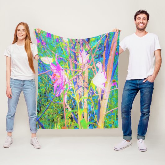 抽象芸術オリエンタルライズインマイルビオガーデン フリースブランケット (インサイチュ)