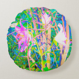 抽象芸術オリエンタルライズインマイルビオガーデン ラウンドクッション