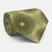 抽象芸術オリーブグリーン花シームレスパターン ネクタイ (ロール)