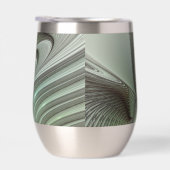 抽象芸術オリーブセージ緑グレーフラクタルアートファンタジー (右面)