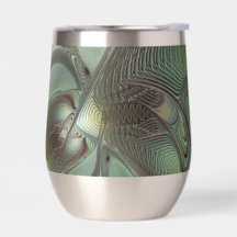 抽象芸術オリーブセージ緑グレーフラクタルアートファンタジー