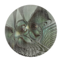 抽象芸術オリーブセージ緑グレーフラクタルアートファンタジー