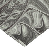 抽象芸術オリーブセージ緑グレーフラクタルアートファンタジー ショートテーブルランナー (コーナー)