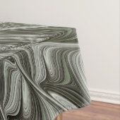 抽象芸術オリーブセージ緑グレーフラクタルアートファンタジー テーブルクロス (インサイチュ)