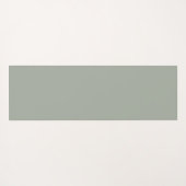 抽象芸術オリーブセージ緑グレーフラクタルアートファンタジー ヨガマット (裏面(横))