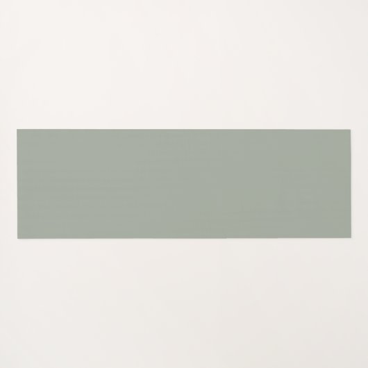 抽象芸術オリーブセージ緑グレーフラクタルアートファンタジー ヨガマット (裏面(横))