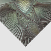 抽象芸術オリーブセージ緑グレーフラクタルアートファンタジー 薄葉紙 (詳細)