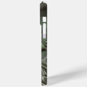 抽象芸術オリーブセージ緑グレーフラクタルイニシャル Case-Mate iPhoneケース (裏面 / 左)