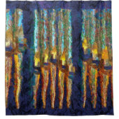 抽象芸術オルガン管シャワーカーテン シャワーカーテン (正面)