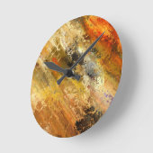 抽象芸術オレングランジジデザイン ラウンド壁時計 (傾斜)