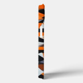 抽象芸術オレンジと黒の幾何学的アート Case-Mate iPhoneケース (裏面 / 右)