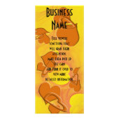 抽象芸術オレンジデジタルハートアーカスタムト ラックカード (正面)