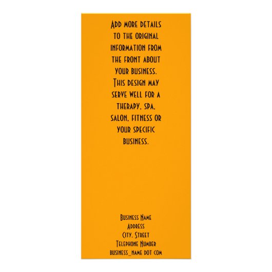 抽象芸術オレンジデジタルハートアーカスタムト ラックカード (裏面)