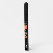 抽象芸術オレンジバタフライとフローラ Case-Mate iPhoneケース (裏面/左)