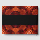 抽象芸術オレンジパターンヴィンテージウェディング ゲストブック (裏面)