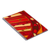 抽象芸術オレンジパネル ノートブック (右側)