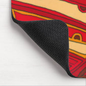 抽象芸術オレンジパネル マウスパッド (コーナー)