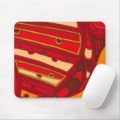 抽象芸術オレンジパネル マウスパッド (マウス)