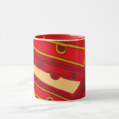 抽象芸術オレンジパネル マグカップ (中央)