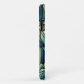 抽象芸術オレンジフラワーオングリーン Case-Mate iPhoneケース (裏面/右)