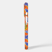 抽象芸術オレンジペイズリーパターン Case-Mate iPhoneケース (裏面 / 左)