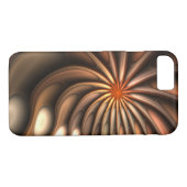 抽象芸術オレンジ色スパイラルコール会話 Case-Mate iPhoneケース (裏面(横))