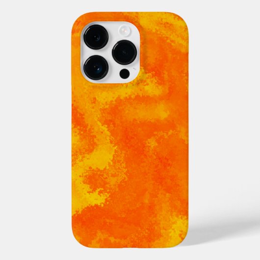 抽象芸術オレンジ黄色拡散 Case-Mate iPhoneケース (裏面)