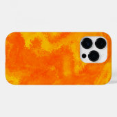 抽象芸術オレンジ黄色拡散 Case-Mate iPhoneケース (裏面 (横))
