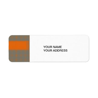 抽象芸術オレンジ3 ラベル