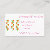 抽象芸術オレンジ 名刺 (裏面)