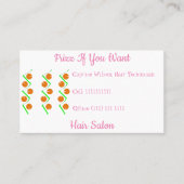 抽象芸術オレンジ 名刺 (正面)