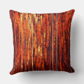 抽象芸術オレンストライプジ クッション (裏面)