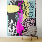 抽象芸術オーガニックカラフルモダン図形 タペストリー (インサイチュ)