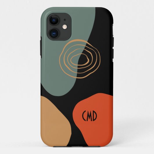 抽象芸術オーガニックカラフル形状構成2 Case-Mate iPhoneケース (裏面)