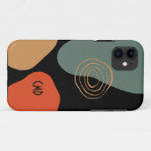 抽象芸術オーガニックカラフル形状構成2 Case-Mate iPhoneケース (裏面(横))
