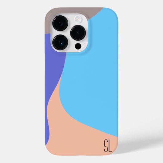 抽象芸術オーガニックシェイプパーソナライズされた Case-Mate iPhoneケース (裏面)