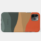 抽象芸術オーガニックストライプデザイン Case-Mate iPhoneケース (裏面(横))