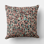 抽象芸術オーガニックパターンのパステル クッション (裏面)