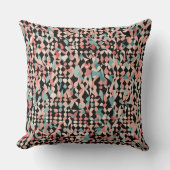 抽象芸術オーガニックパターンのパステル クッション (正面)