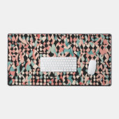 抽象芸術オーガニックパターンのパステル デスクマット (キーボード&マウス)