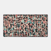 抽象芸術オーガニックパターンのパステル デスクマット (正面)