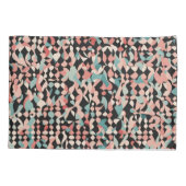 抽象芸術オーガニックパターンのパステル 枕カバー (裏面-左)