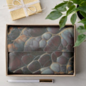 抽象芸術オーガニックブルゴーニュブルー金ゴールド 薄葉紙 (ギフト)