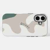 抽象芸術オーガニック型スカンジパーソナライズされたー名 Case-Mate iPhoneケース (裏面 (横))