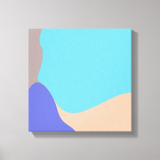 抽象芸術オーガニック形状 キャンバスプリント (正面)